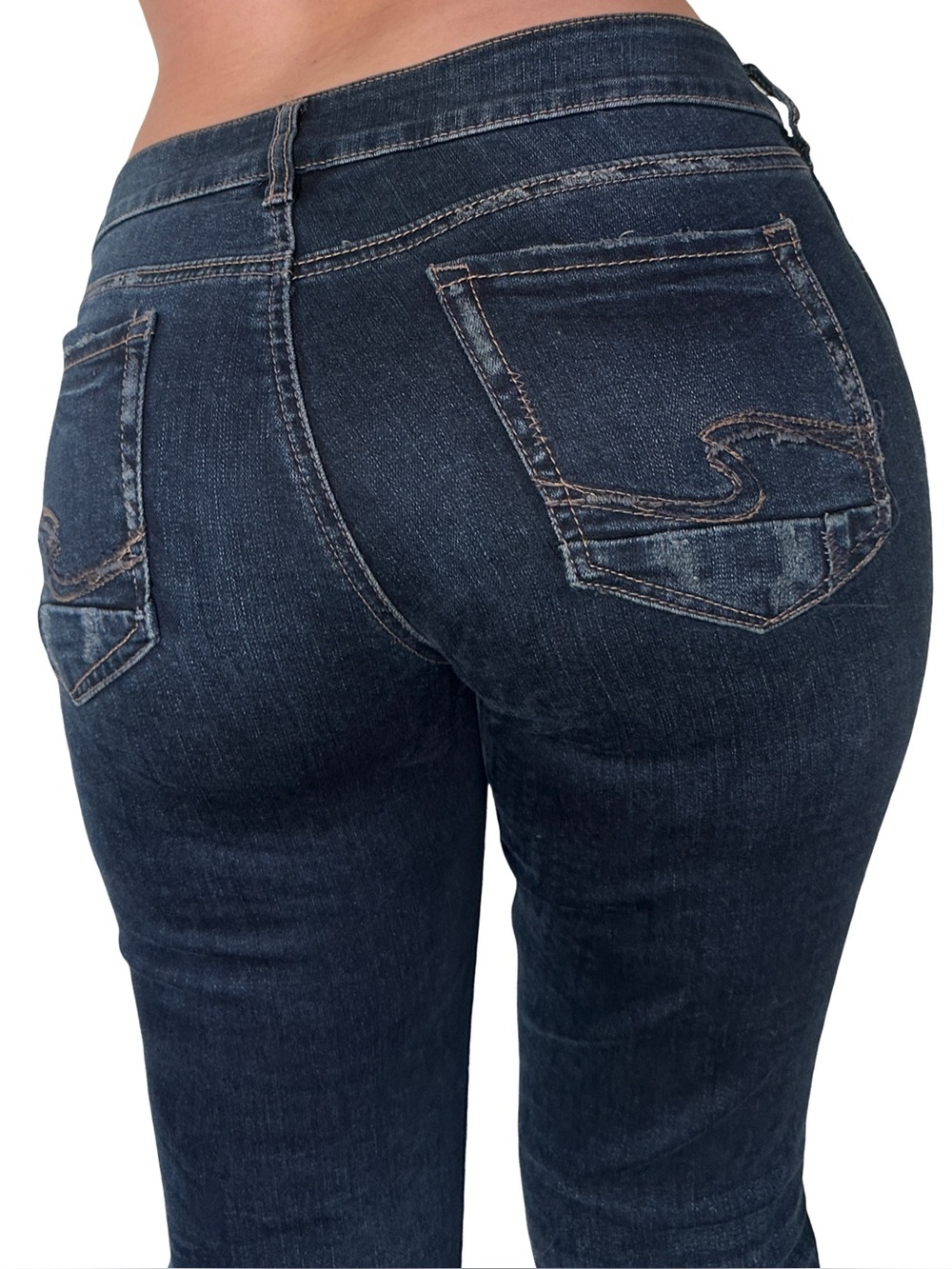 Silver Jeans Co. Elyse Straight Dark Wash Jeans 29x30